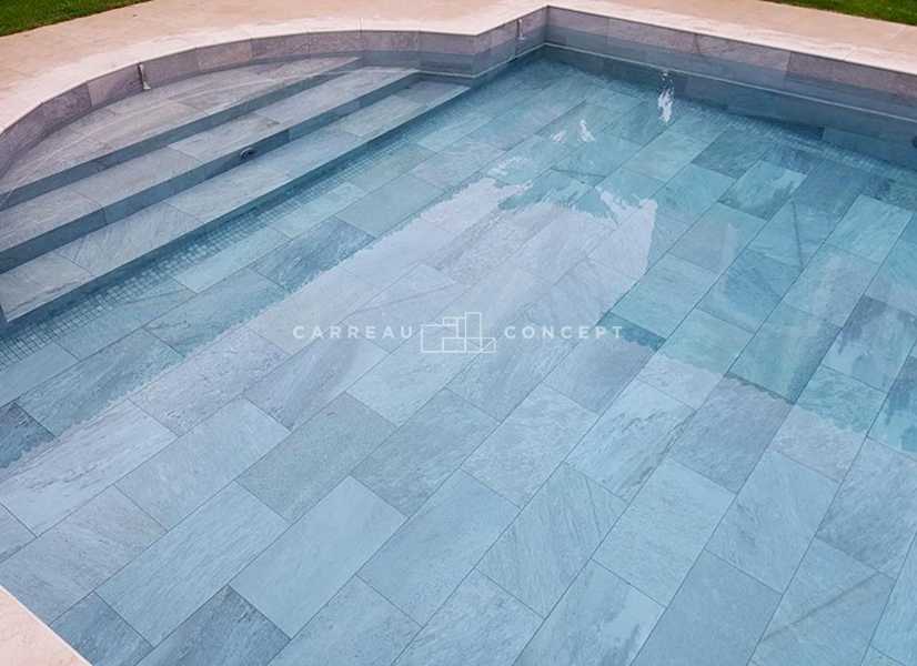 Carrelages piscine contemporaine Plascassier