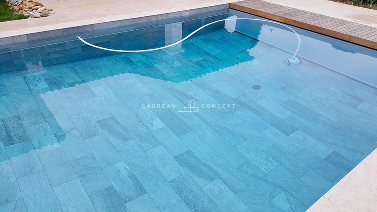 Carrelages piscine contemporaine Plascassier Photo 11